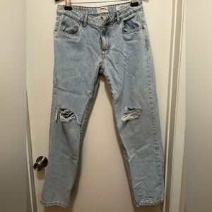 Cotton On Women's Light Blue Straight Leg Jeans